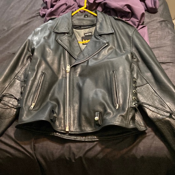 Other - Leather bicker jacket lined
